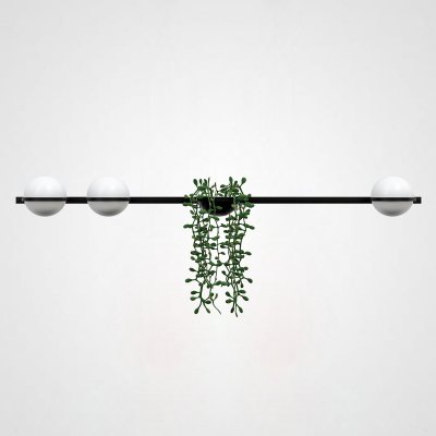 Бра PALMA Wall lamp 3 шара + 1 вазон горизонтальная ImperiumLoft 168498-22
