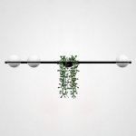 Бра PALMA Wall lamp 3 шара + 1 вазон горизонтальная ImperiumLoft 168498-22