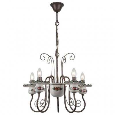 Подвесной светильник Escada Liana 169/5 E14*40W Antique green