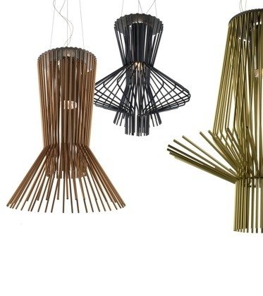 Подвесной светильник Foscarini ALLEGRETTO ASSAI H. 5m. золотой