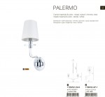 Светильник бра Divinare 1700/02 AP-1 PALERMO