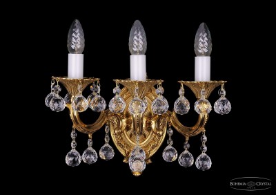Светильник настенный бра Bohemia Ivele 1700/3/A/G/Balls Светильник настенный бра Bohemia Ivele 1700/3/A/G/Balls