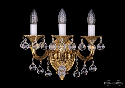 Светильник настенный бра Bohemia Ivele 1700/3/B/G/Balls Светильник настенный бра Bohemia Ivele 1700/3/B/G/Balls