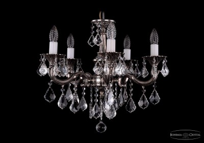 Люстра хрустальная Bohemia Ivele 1701/5/B/NB/Leafs Люстра хрустальная Bohemia Ivele 1701/5/B/NB/Leafs