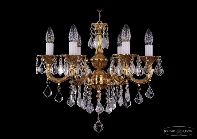 Люстра хрустальная Bohemia Ivele 1701/6/B/G/Leafs Люстра хрустальная Bohemia Ivele 1701/6/B/G/Leafs