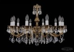 Люстра хрустальная Bohemia Ivele 1702/10/A/GB/Leafs