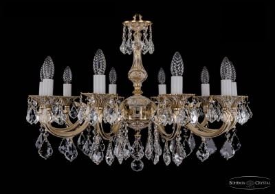 Люстра хрустальная Bohemia Ivele 1702/10/A/GW/Leafs