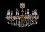 Люстра хрустальная Bohemia Ivele 1702/10/B/GB/Leafs