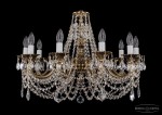 Люстра хрустальная Bohemia Ivele 1702/10/C/GB/Leafs