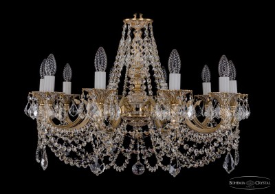 Люстра хрустальная Bohemia Ivele 1702/10/C/GW/Leafs