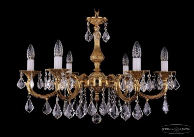 Люстра хрустальная Bohemia Ivele 1702/6/A/G/Leafs