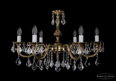 Люстра хрустальная Bohemia Ivele 1702/6/A/GB/Leafs