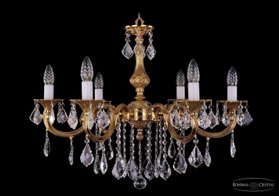 Люстра хрустальная Bohemia Ivele 1702/6/B/G/Leafs