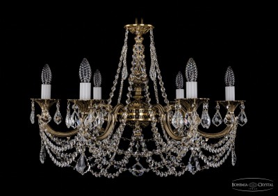 Люстра хрустальная Bohemia Ivele 1702/6/C/GB/Leafs