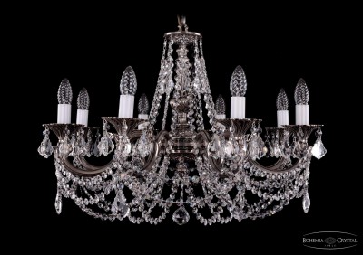 Люстра хрустальная Bohemia Ivele 1702/8/C/NB/Leafs
