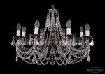 Люстра хрустальная Bohemia Ivele 1702/8/C/NB/Leafs