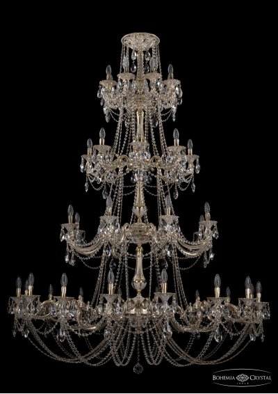 Люстра хрустальная Bohemia Ivele 1742/16+8+8+8/335+265/C/GW