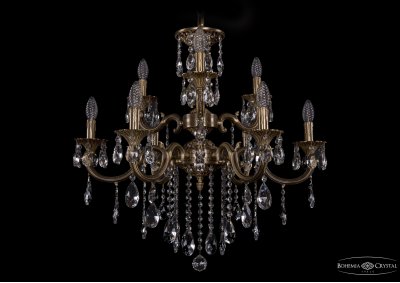 Люстра хрустальная Bohemia Ivele 1722/6+3/265+181/B/FP