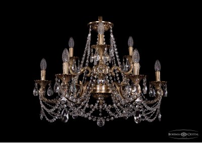 Люстра хрустальная Bohemia Ivele 1722/6+3/265+181/C/FP