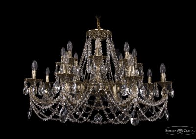 Люстра хрустальная Bohemia Ivele 1702/8+8/300+150/C/GB