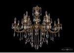 Люстра хрустальная Bohemia Ivele 1702/8+8/335+150/B/GB
