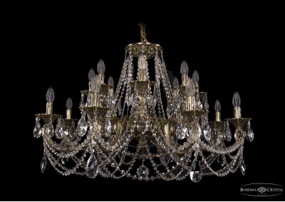 Люстра хрустальная Bohemia Ivele 1702/8+8/335+150/C/GB