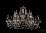 Люстра хрустальная Bohemia Ivele 1702/8+8/335+150/C/GB