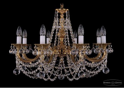 Люстра хрустальная Bohemia Ivele 1702/8/250/C/G/Balls