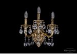Светильник настенный бра  Bohemia Ivele 1702B/2+1/CK175IV+UP125IP/A/GB