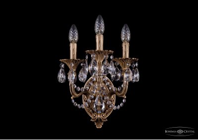 Светильник настенный бра  Bohemia Ivele 1702B/2+1/UP125IV+150/A/FP