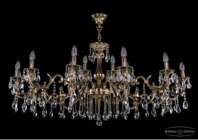 Люстра хрустальная Bohemia Ivele 1703/21/360+265/A/GB Люстра хрустальная Bohemia Ivele 1703/21/360+265/A/GB