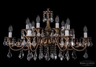 Люстра хрустальная Bohemia Ivele 1703/14/A/FP/Leafs