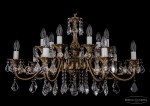 Люстра хрустальная Bohemia Ivele 1703/14/A/FP/Leafs