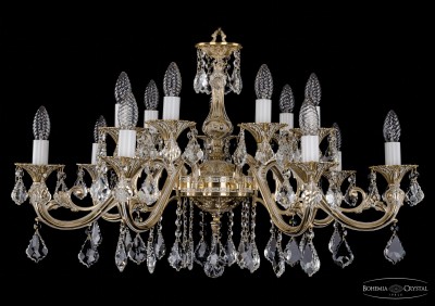 Люстра хрустальная Bohemia Ivele 1703/14/A/GW/Leafs