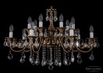 Люстра хрустальная Bohemia Ivele 1703/14/B/FP/Leafs