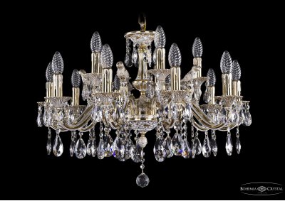 Люстра хрустальная Bohemia Ivele 1703/12+4/225/A/GW/Bird Люстра хрустальная Bohemia Ivele 1703/12+4/225/A/GW/Bird