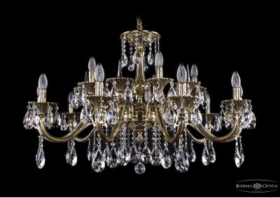 Люстра хрустальная Bohemia Ivele 1703/12+4/360/A/GB/Shpil