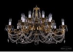 Люстра хрустальная Bohemia Ivele 1703/14/320/C/G