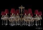 Люстра хрустальная большая Bohemia Ivele 1703/18/320+210/A/GB/SH8