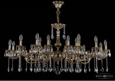 Люстра хрустальная большая Bohemia Ivele 1703/18/320+210/A/GB
