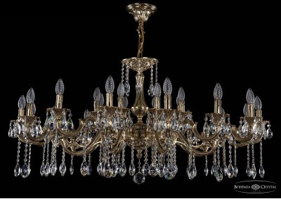 Люстра хрустальная большая Bohemia Ivele 1703/24/320+210/A/GB