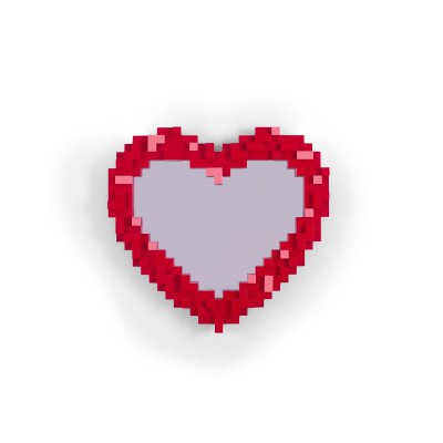 Зеркало Pixel Heart