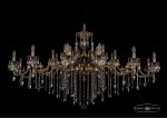 Люстра хрустальная большая Bohemia Ivele 1709/32/410+300/B/GB