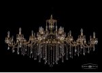 Люстра хрустальная большая Bohemia Ivele 1709/32/410+335/B/GB