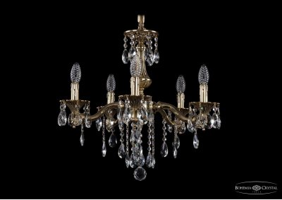 Люстра хрустальная Bohemia Ivele 1710/5/160/B/GB Люстра хрустальная Bohemia Ivele 1710/5/160/B/GB