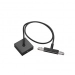 172100 SLV D-TRACK, центральный разъем подвода питания с кабелем 1м и основанием, 230В, 10А макс., черный