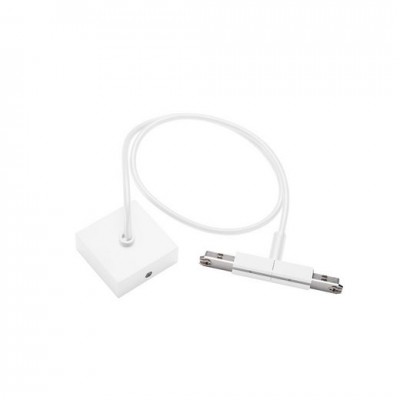 172101 SLV D-TRACK, центральный разъем подвода питания с кабелем 1м и основанием, 230В, 10А макс., белый 172101 SLV D-TRACK, центральный разъем подвода питания с кабелем 1м и основанием, 230В, 10А макс., белый