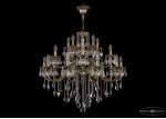 Люстра хрустальная большая Bohemia Ivele 1722/10+5+5/335/B/GB