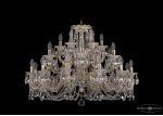 Люстра хрустальная большая Bohemia Ivele 1722/12+6+6/335/C/GW