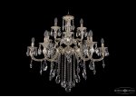 Люстра хрустальная большая Bohemia Ivele 1722/6+3+3/335/B/GW